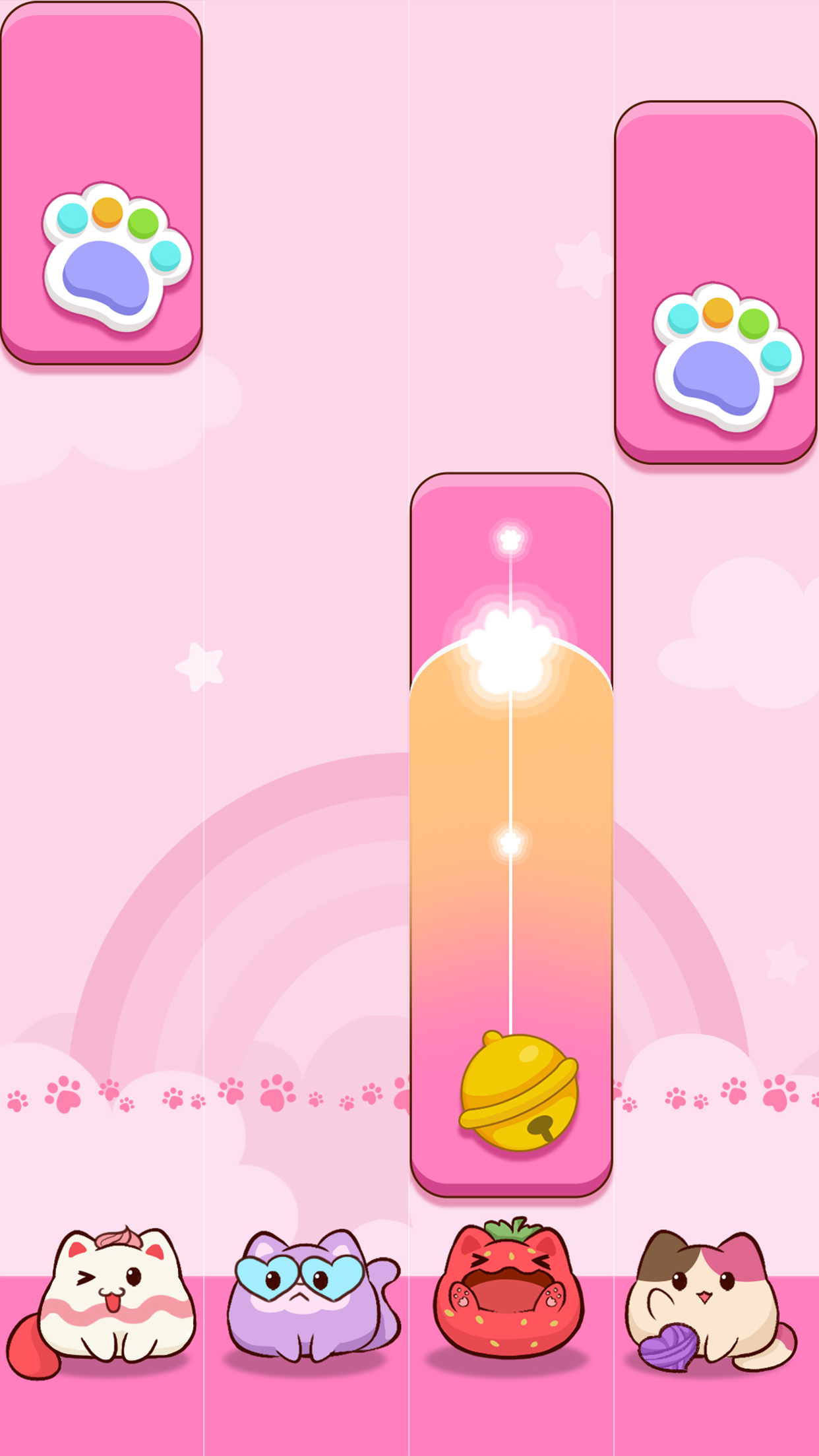 Cat Tiles: Cute Piano Game Game Screenshot