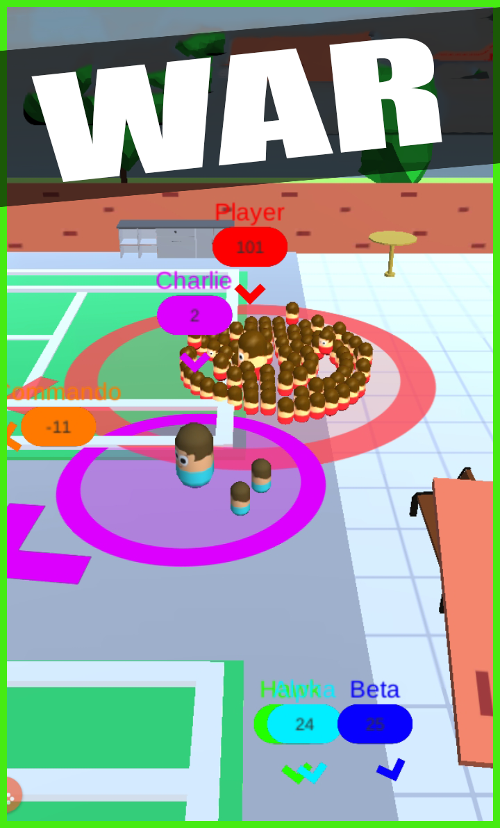 Popular Crowd Followers: Running Wars in Big City ภาพหน้าจอเกม