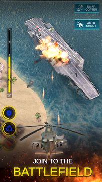 Gunship Wars Helicopter Battle ゲームのスクリーンショット