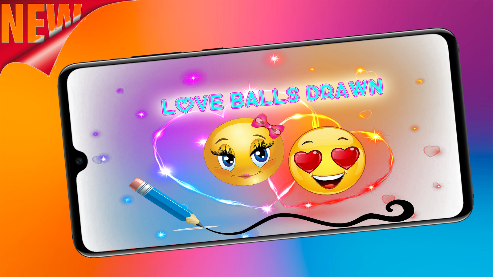 Love Balls Drawn Game Screenshot