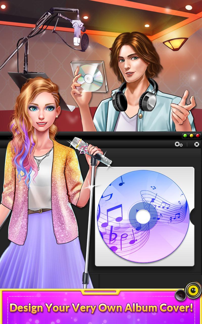 Cuplikan Layar Game Pop Star Celebrity Love Story