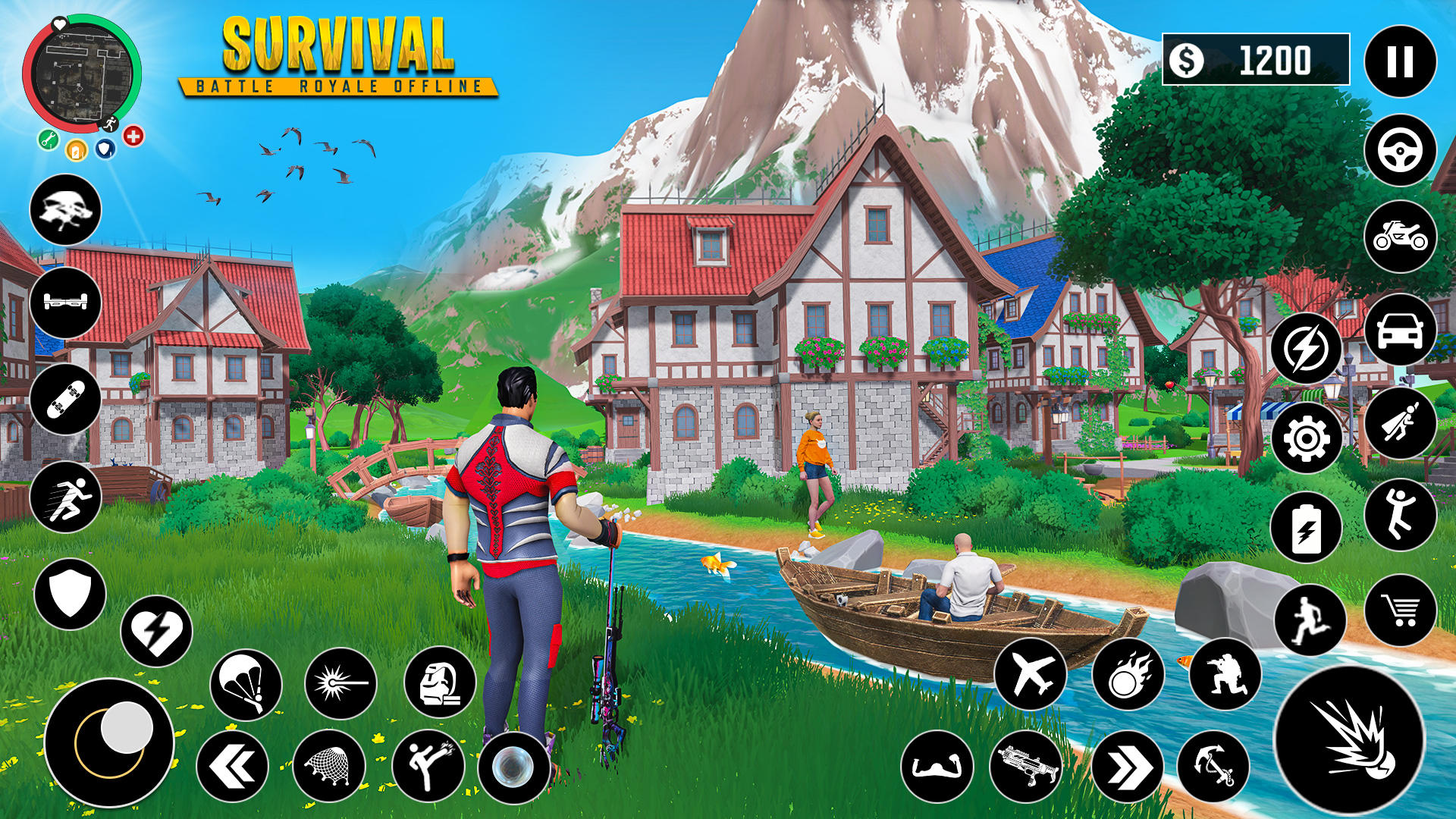 Survival Battle Royale Offline ภาพหน้าจอเกม
