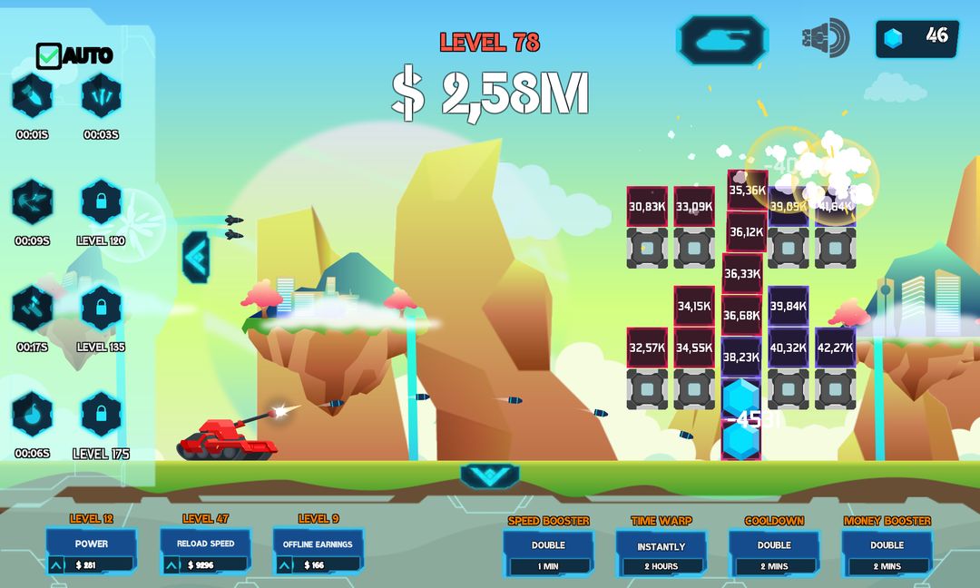 Screenshot of Auto Tank - Idle Game