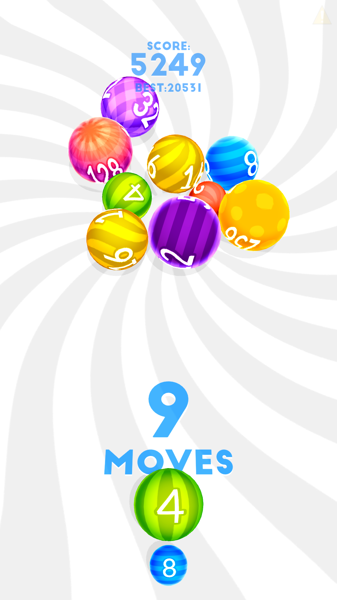 Bouncy 2048 Game Screenshot