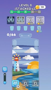 Sand Bottle Art Game Screenshot