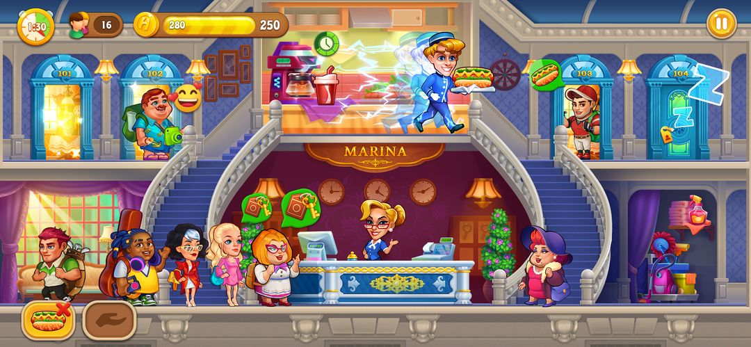 Hotel Empire: Grand Hotel Game screenshot game
