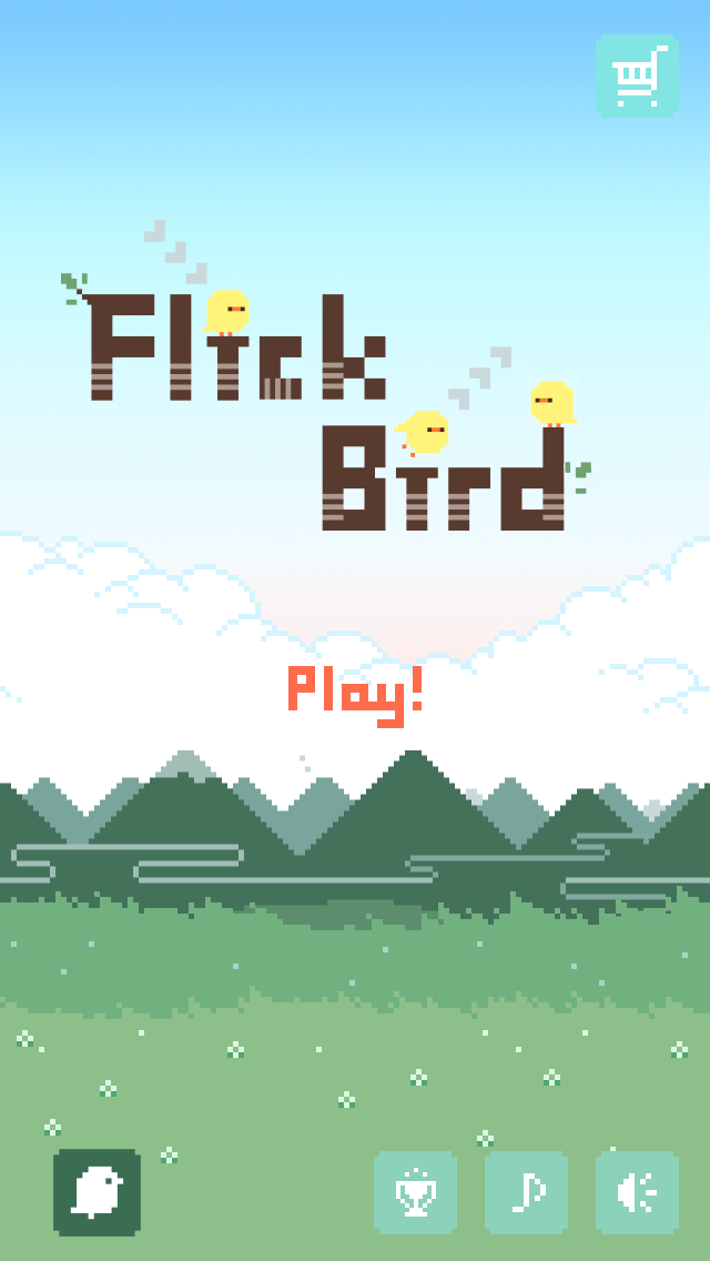 Screenshot 1 of 森の鳥を横切る線画フリック - Flick Bird 1.3.0