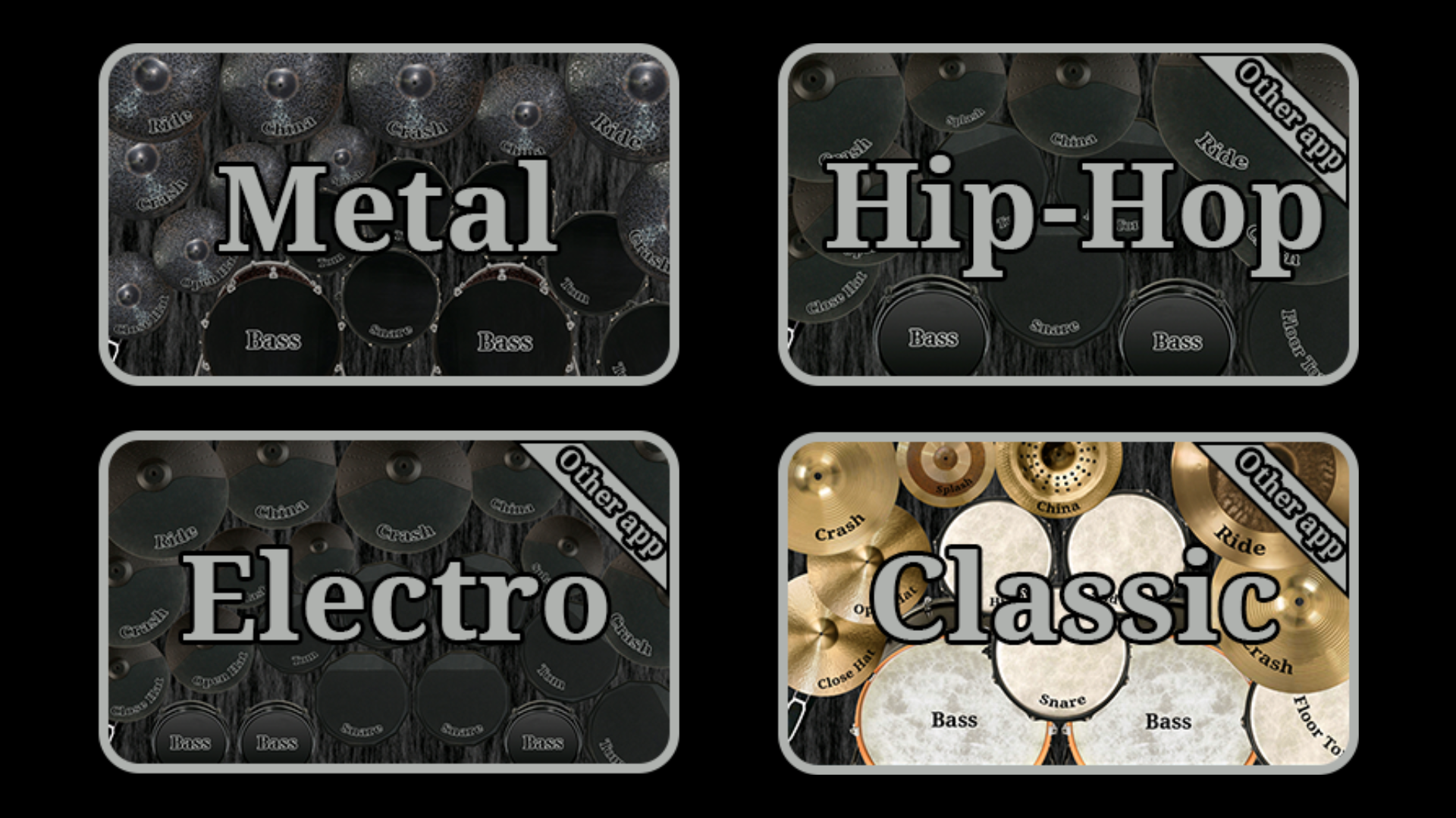Cuplikan Layar Game Drum kit metal