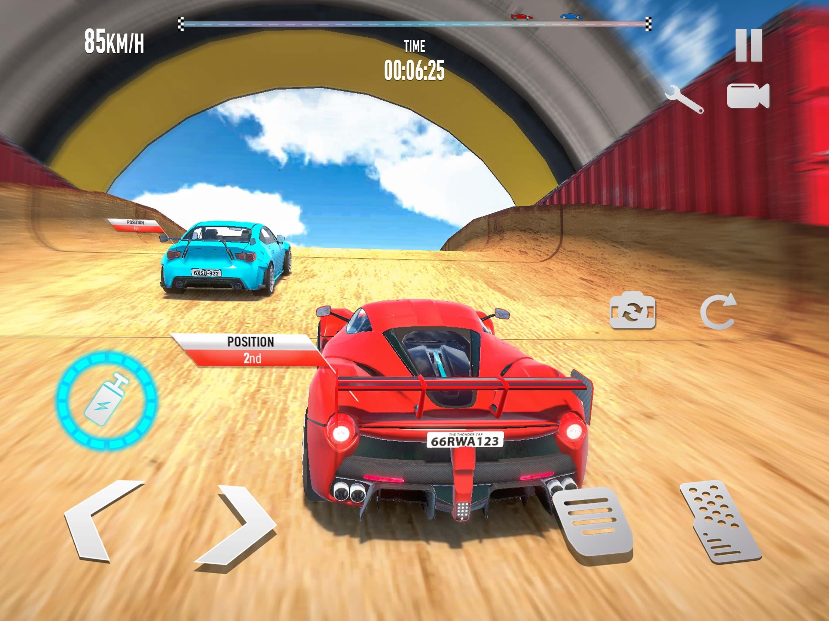 Superhero Car Racing Master 3D Game Screenshot