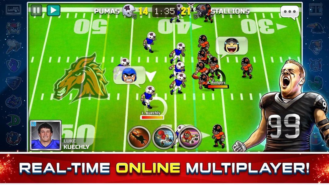 Screenshot of Football Heroes Pro Online