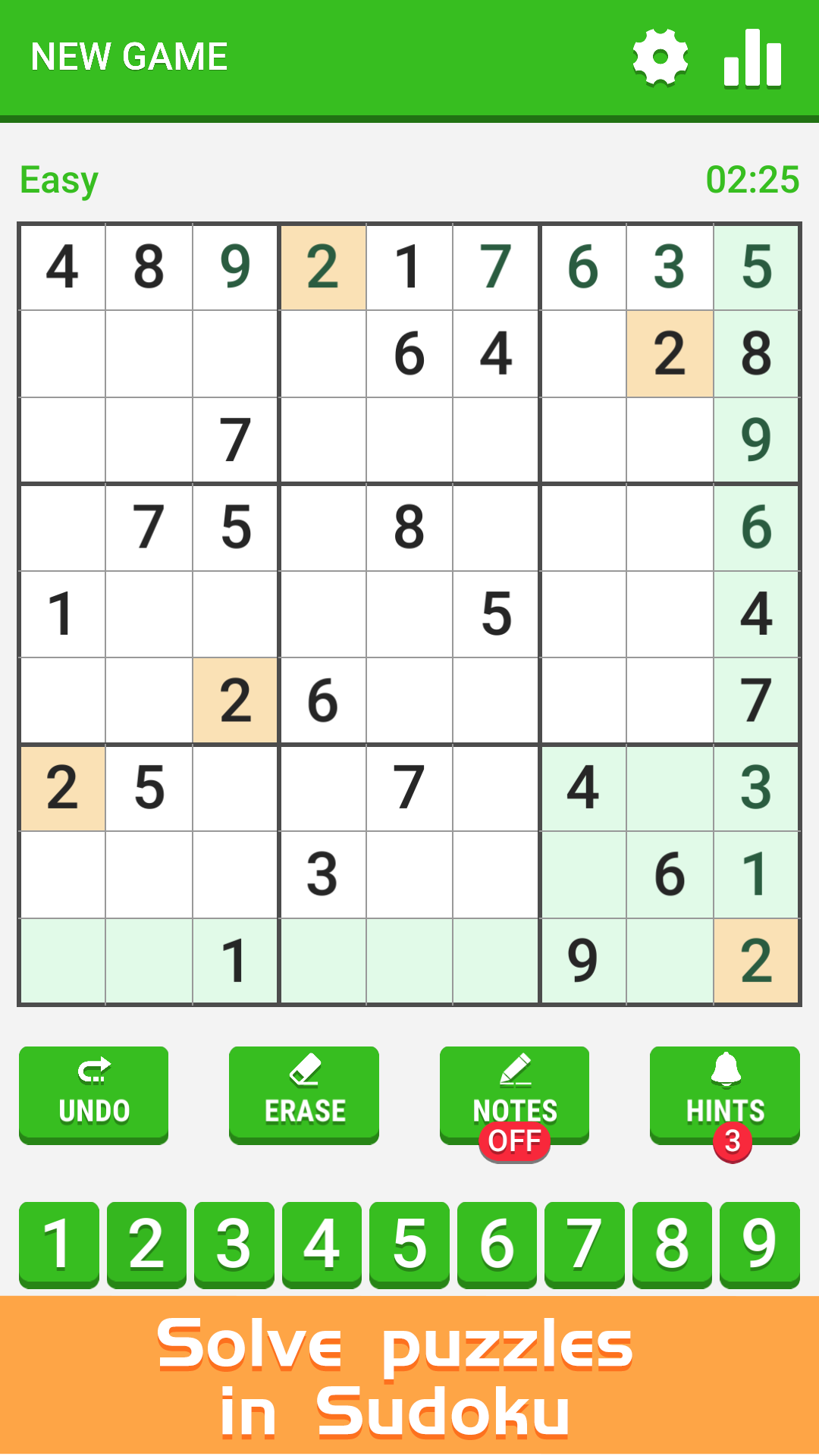 Sudoku Cube Free-经典益智游戏のキャプチャ
