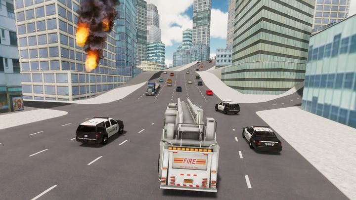 Screenshot 1 of Fire Truck Driving Simulator 1.44