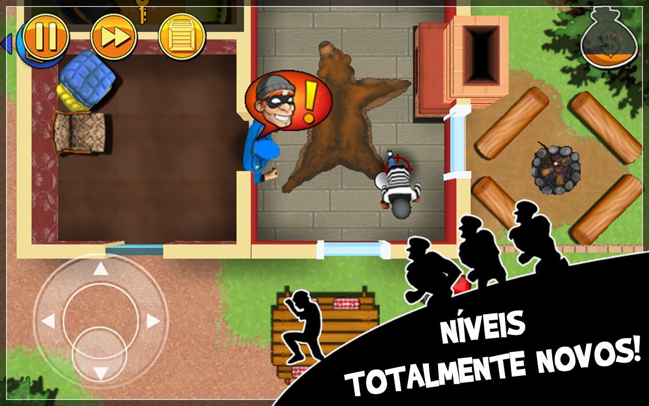 Captura de Tela do Jogo Robbery Bob - ladrão engraçado