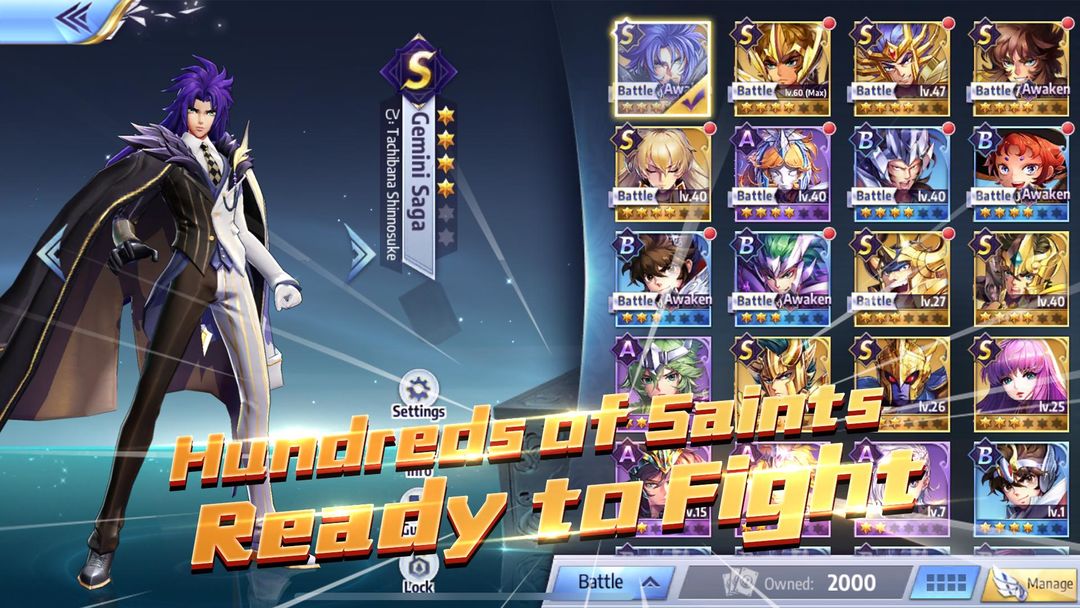 Saint Seiya Awakening: Knights of the Zodiac 게임 스크린 샷