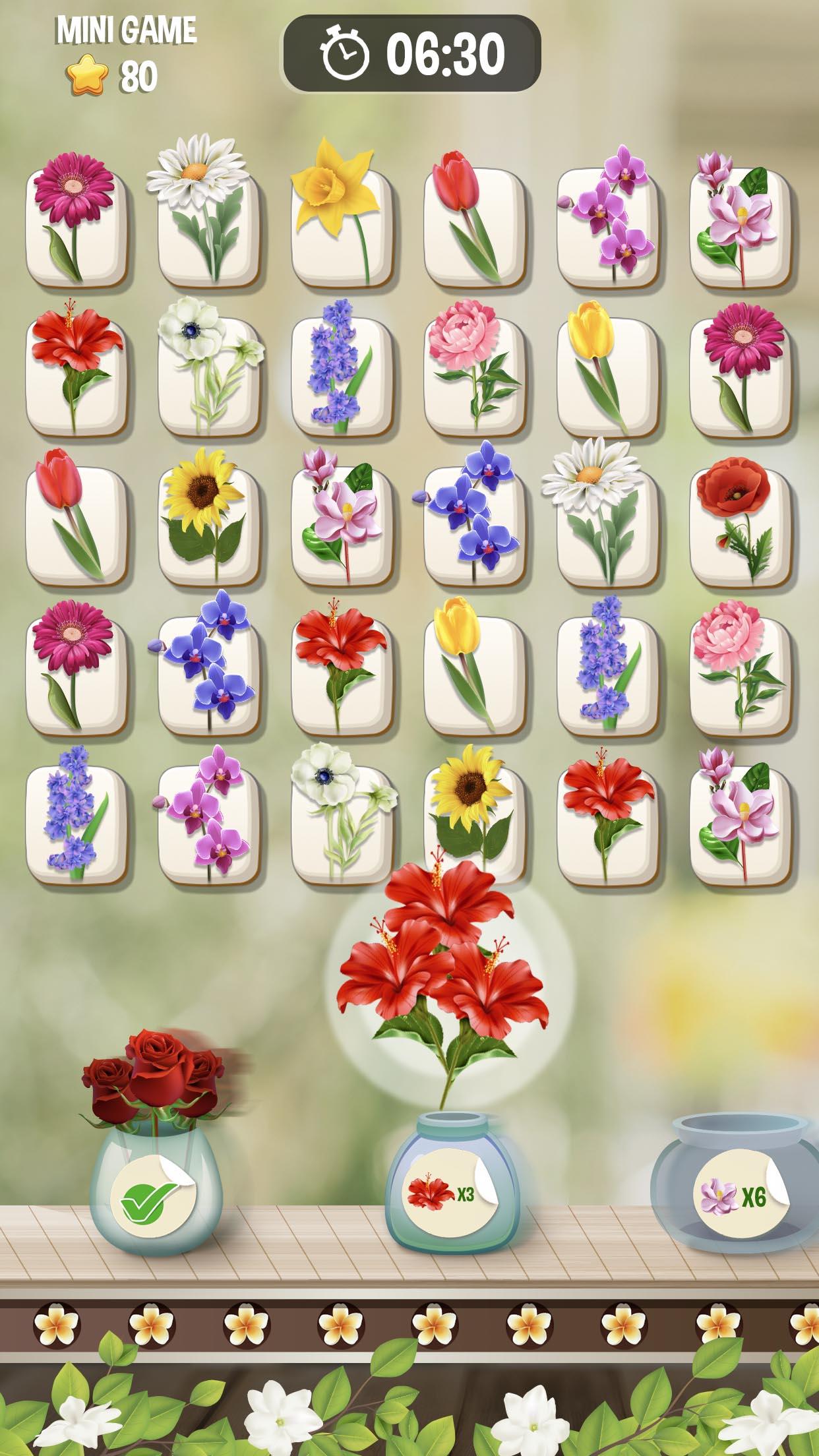 Screenshot 1 of Zen Blossom: การจับคู่กระเบื้องดอกไม้ 1.6.10