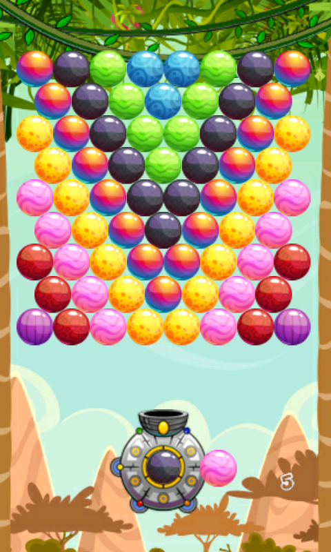 Magic Forest Bubble Shooter Game Screenshot