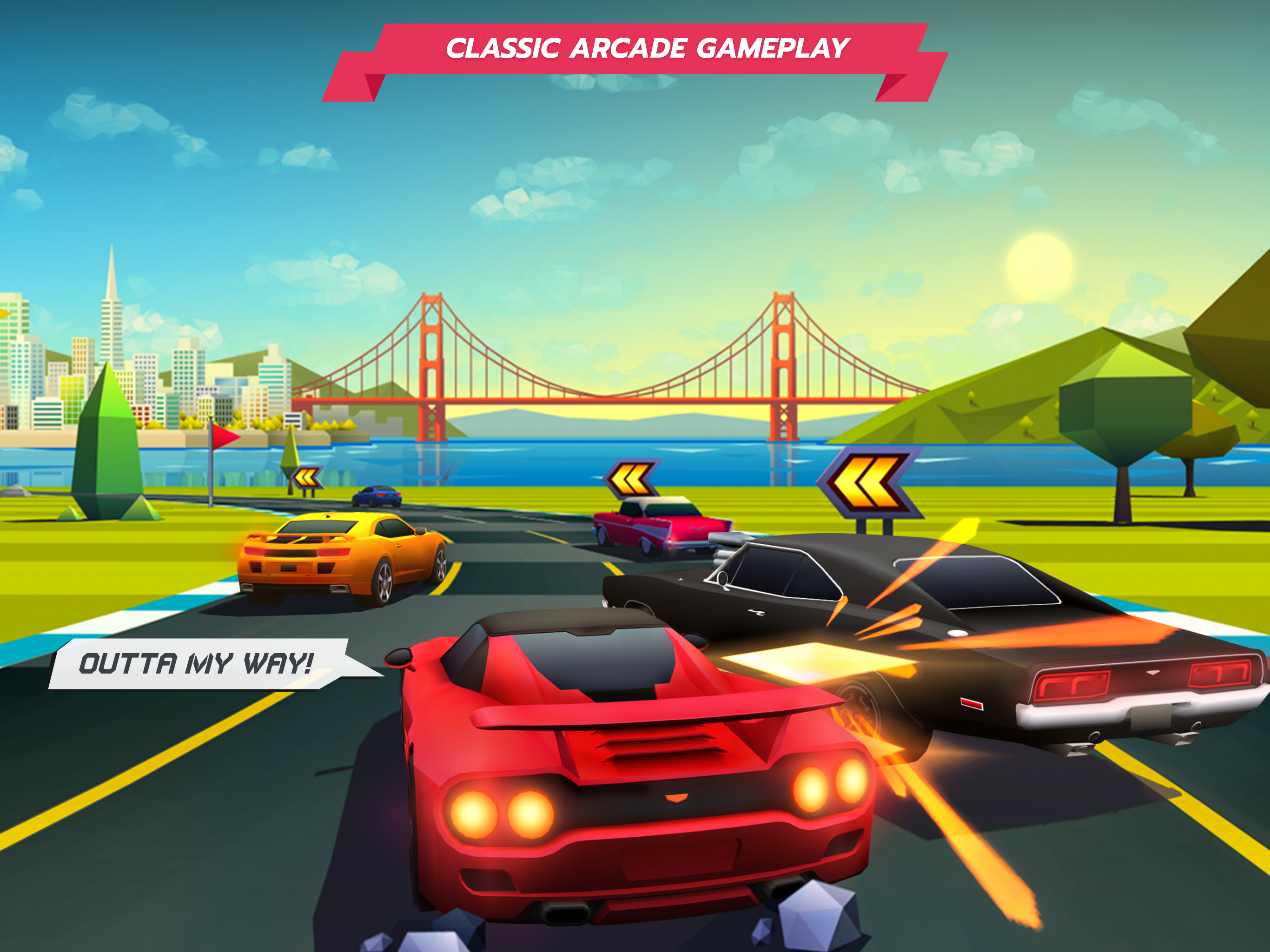 Horizon Chase – Arcade Racing Game Screenshot