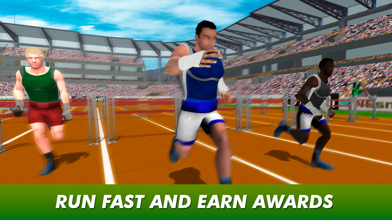 Athletics Running Race Game Screenshot