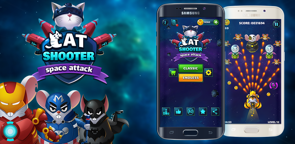 Banner of Cat Shooter: attacco spaziale 2.0