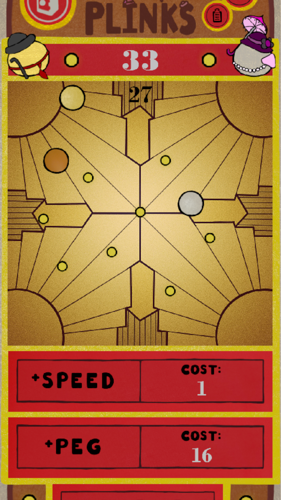 Spiffy Plinks 게임 스크린샷