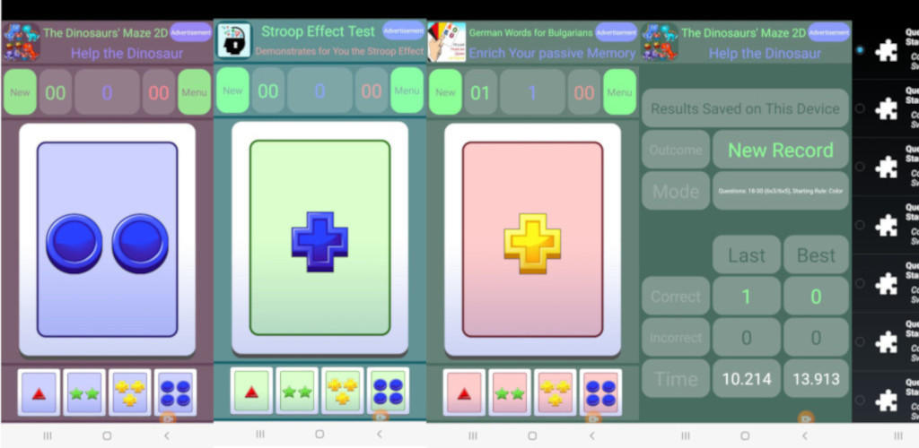 Screenshot of the video of Mind Adaptivity Test Cards