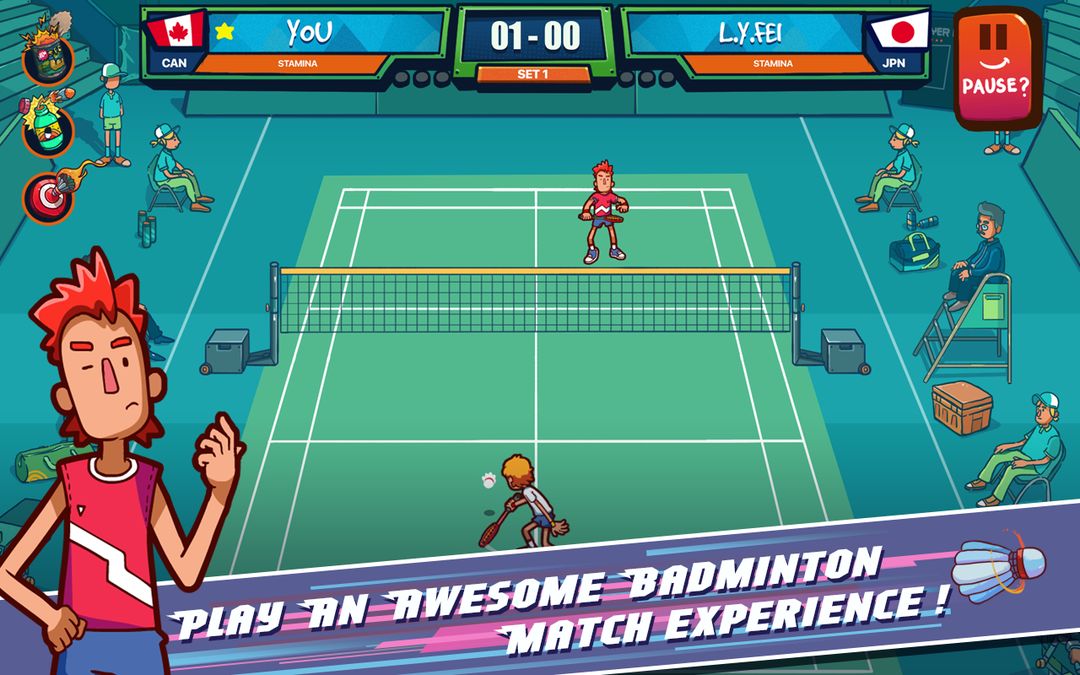 Super Stick Badminton (Unreleased) ภาพหน้าจอเกม