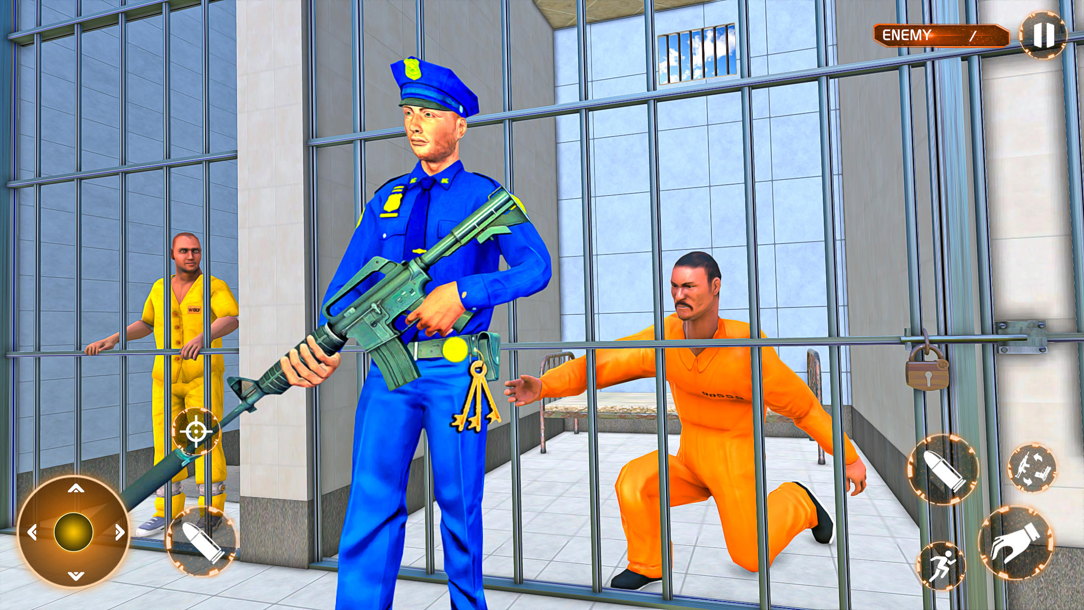 Grand Prison Break Escape Game 게임 스크린 샷