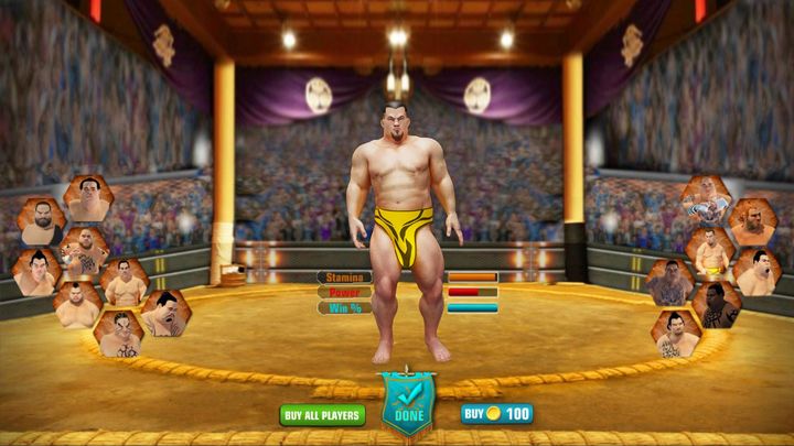 Screenshot 1 of Sumo Stars Wrestling 2018: World Sumotori Fighting 1.0.6