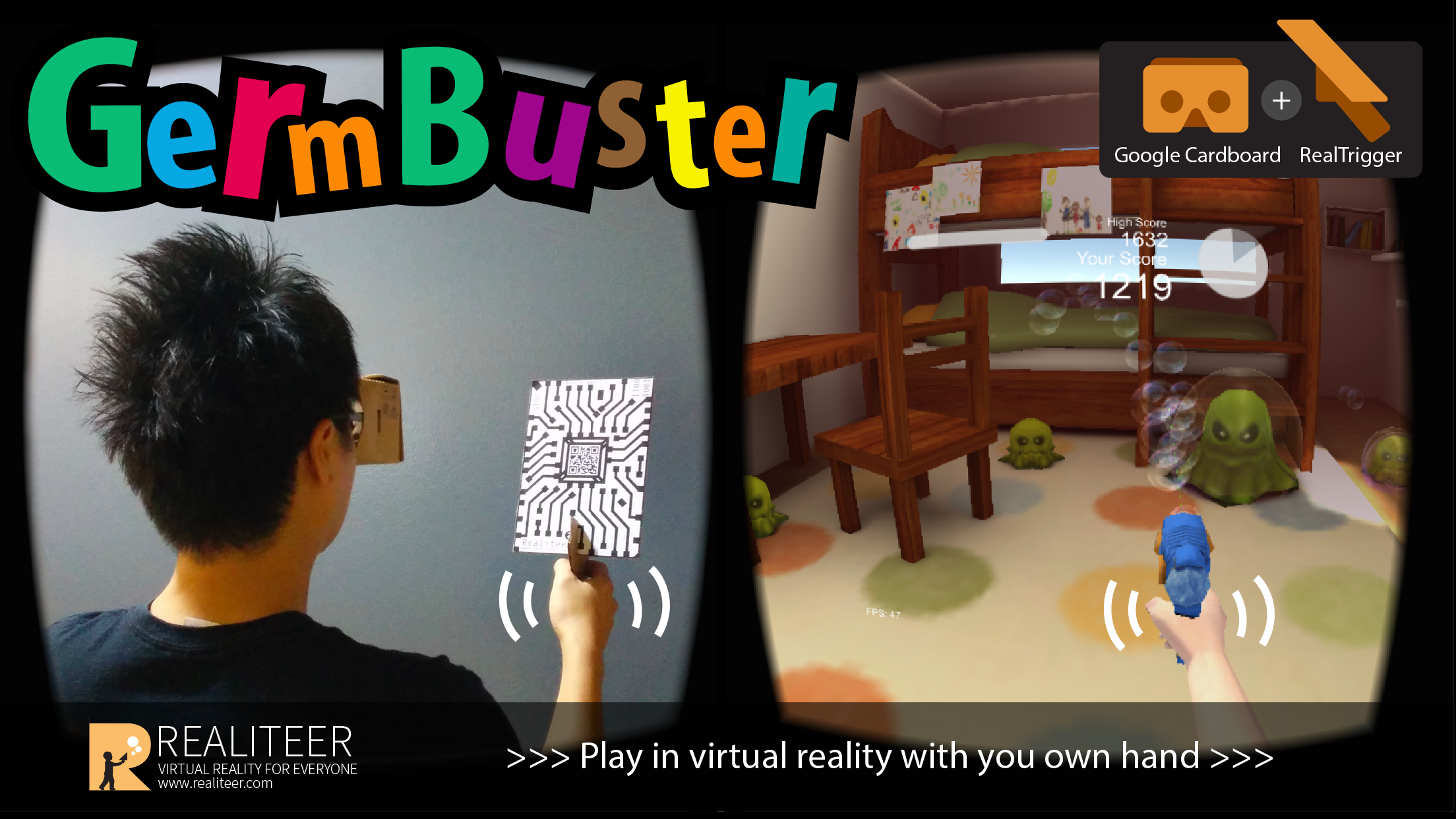Captura de Tela do Jogo GermBuster VR