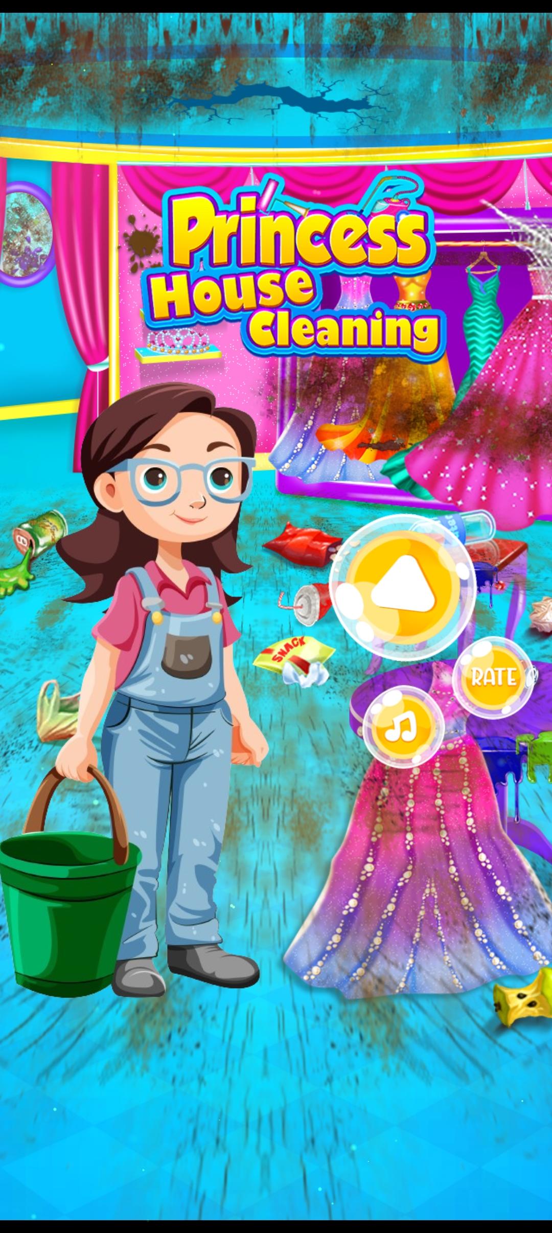 Winter Princess Home Cleaning Game Screenshot