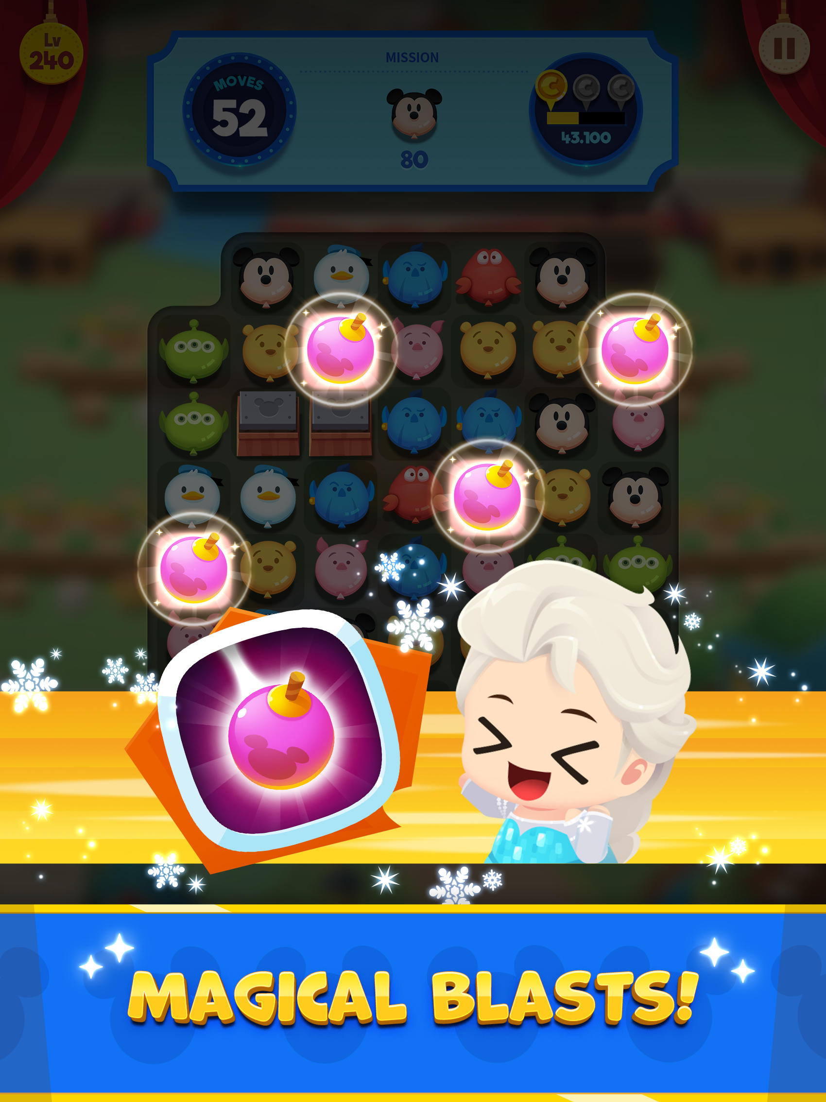 Disney Pop Town! Match 3 Games Game Screenshot