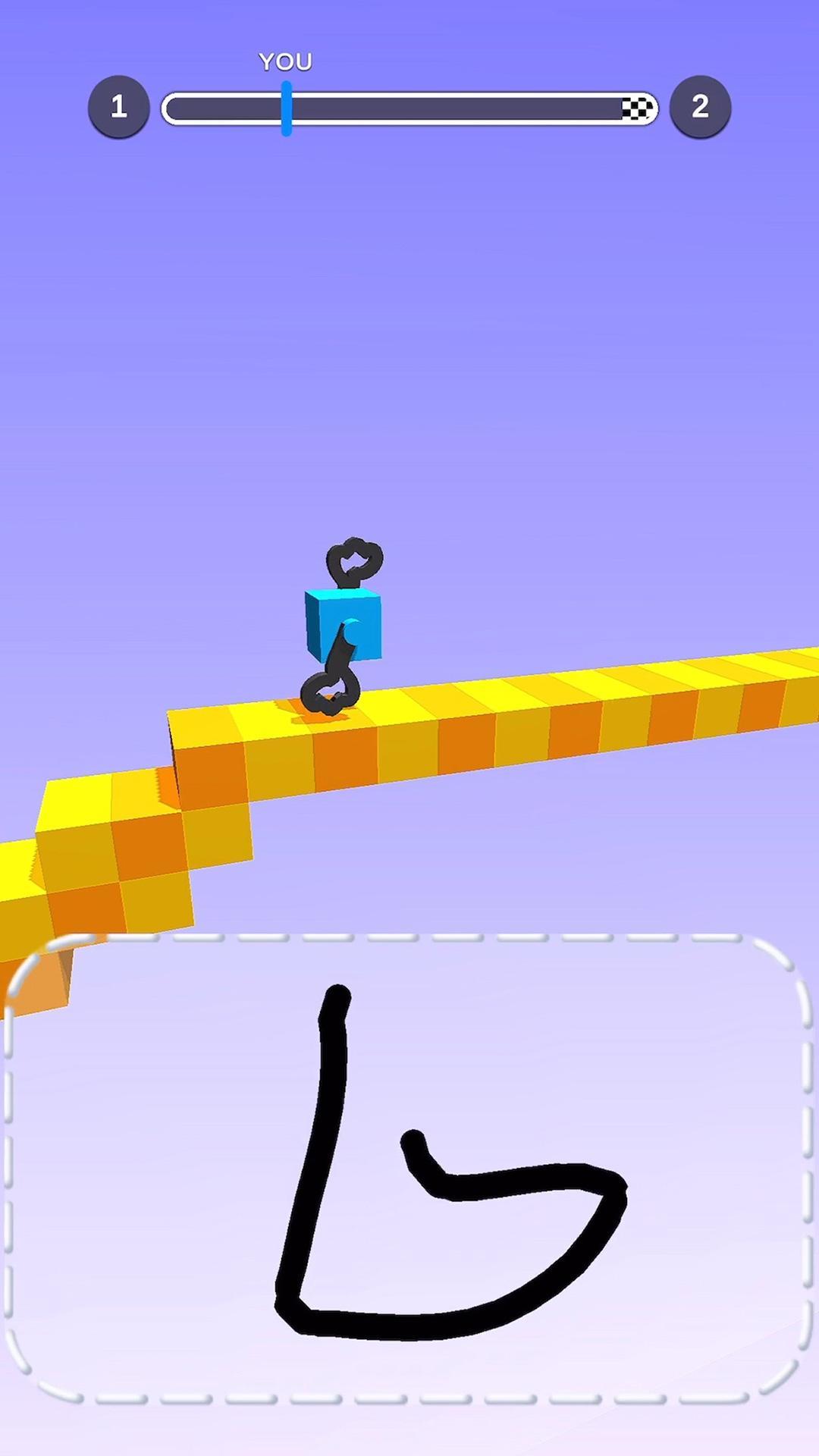 Скриншот игры Draw Climber