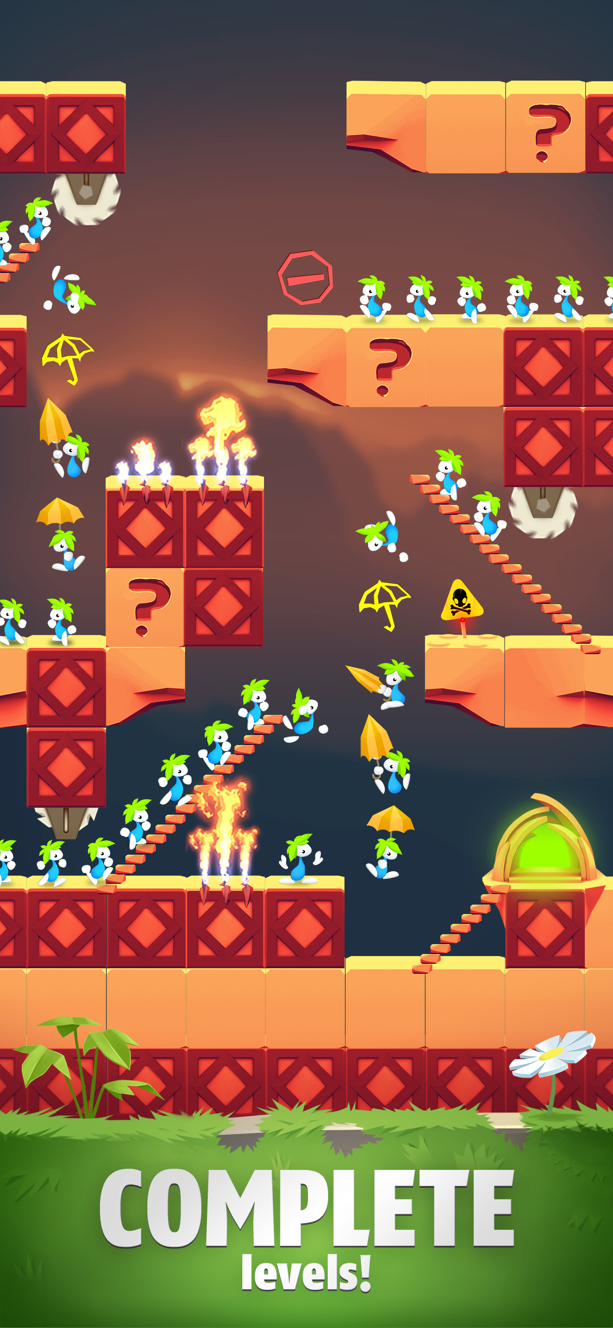 Lemmings: Puzzle Survival Game Screenshot
