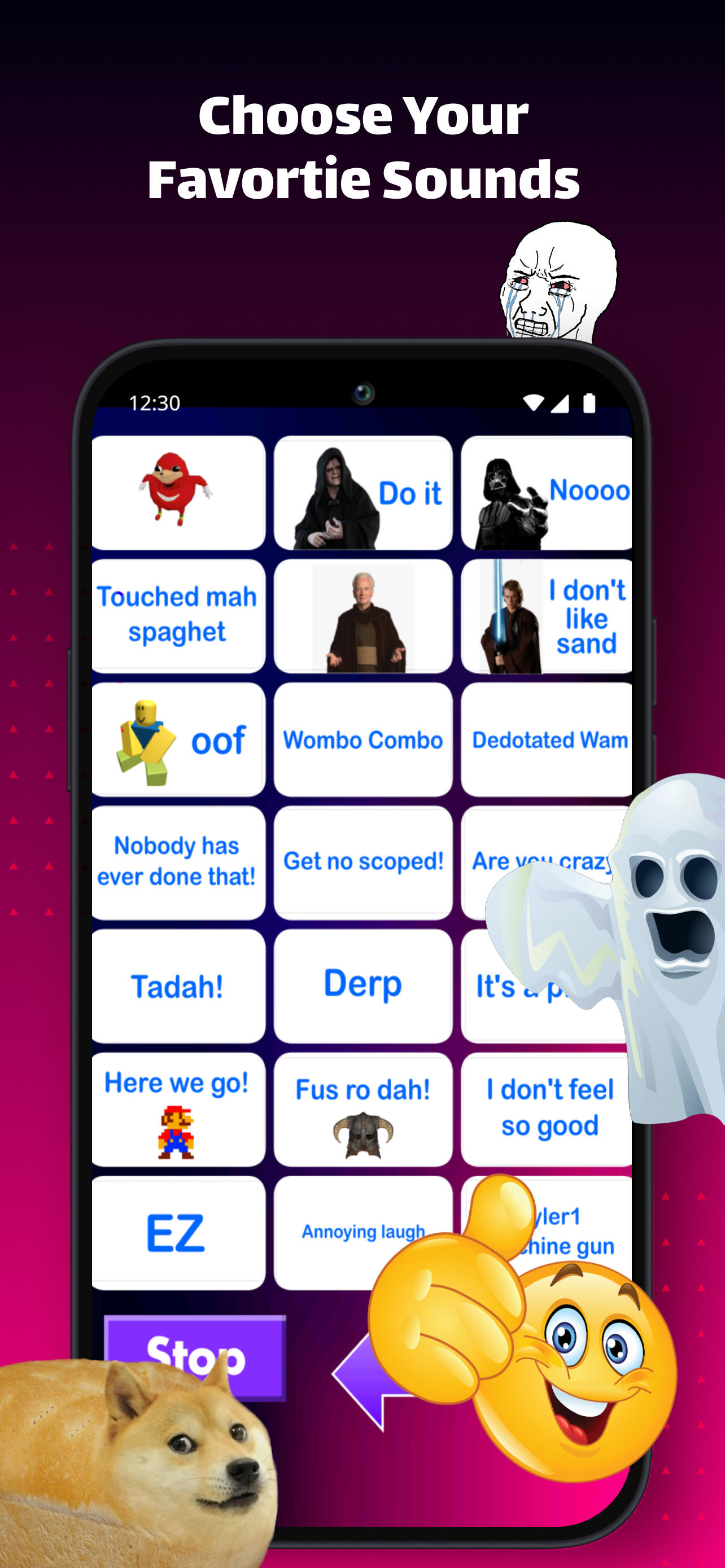 Meme Soundboard Game Screenshot