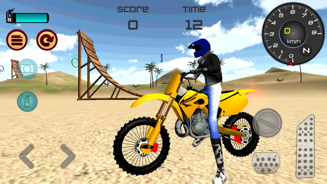 Screenshot of Motocross Beach Jumping 3D