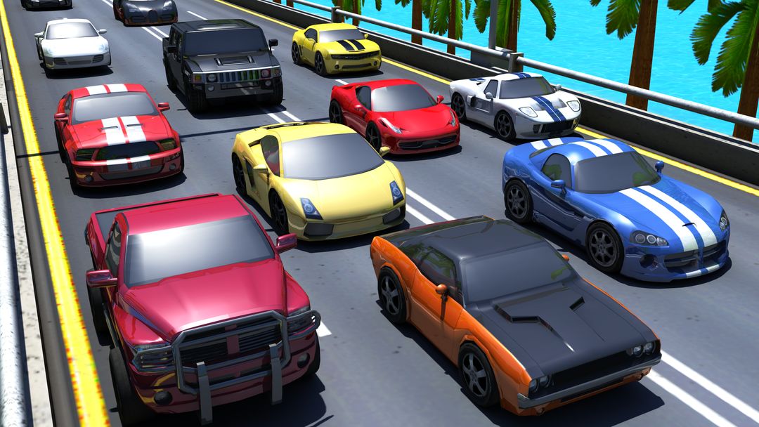 고속도로 자동차 경주 게임 게임 스크린 샷