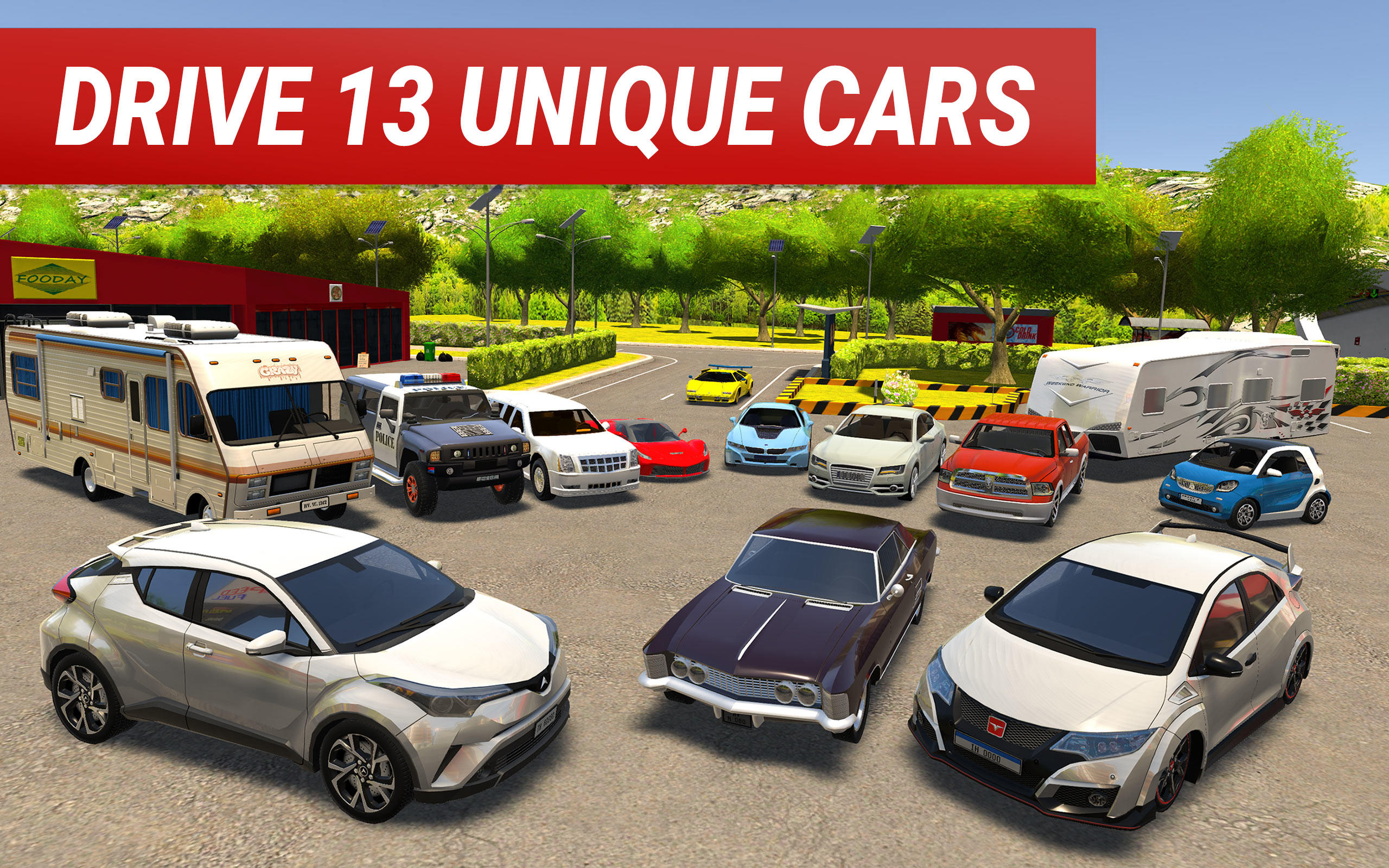 Roundabout 2: City Driving Sim Game Screenshot