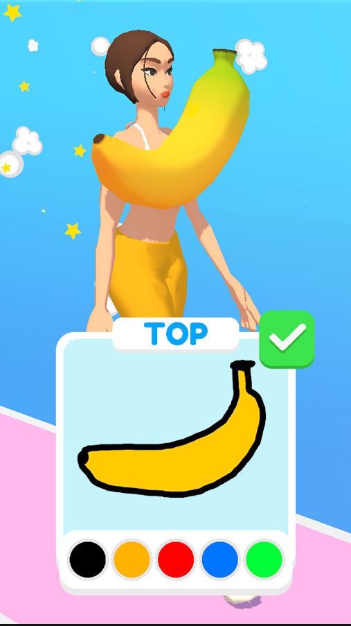 Screenshot of Draw Dress!