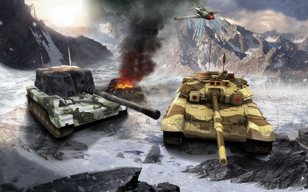 무거운 육군 전쟁 탱크 운전 시뮬레이터 : 전투 3D 게임 스크린 샷
