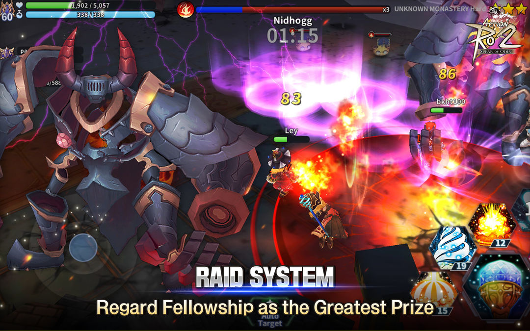 Screenshot of Action RO2 Spear of Odin