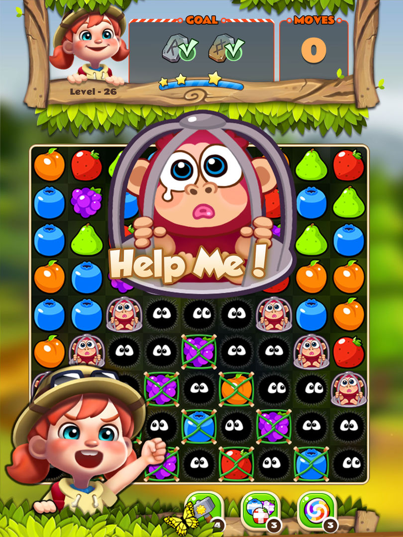 Screenshot of Fruits POP : Match 3 Puzzle