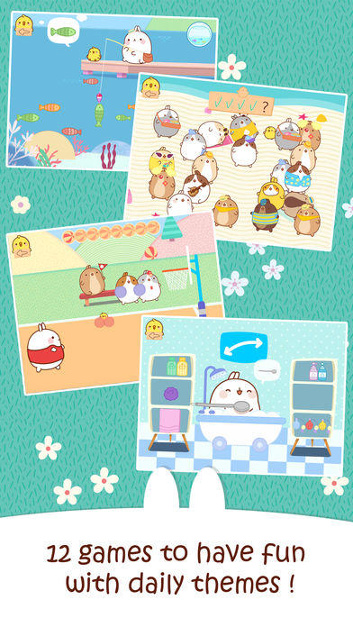 MOLANG: A HAPPY DAY - FUN GAMES FOR TODDLERS 게임 스크린샷