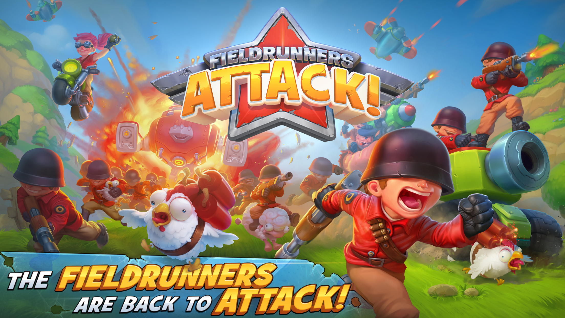 Fieldrunners Attack! Game Screenshot