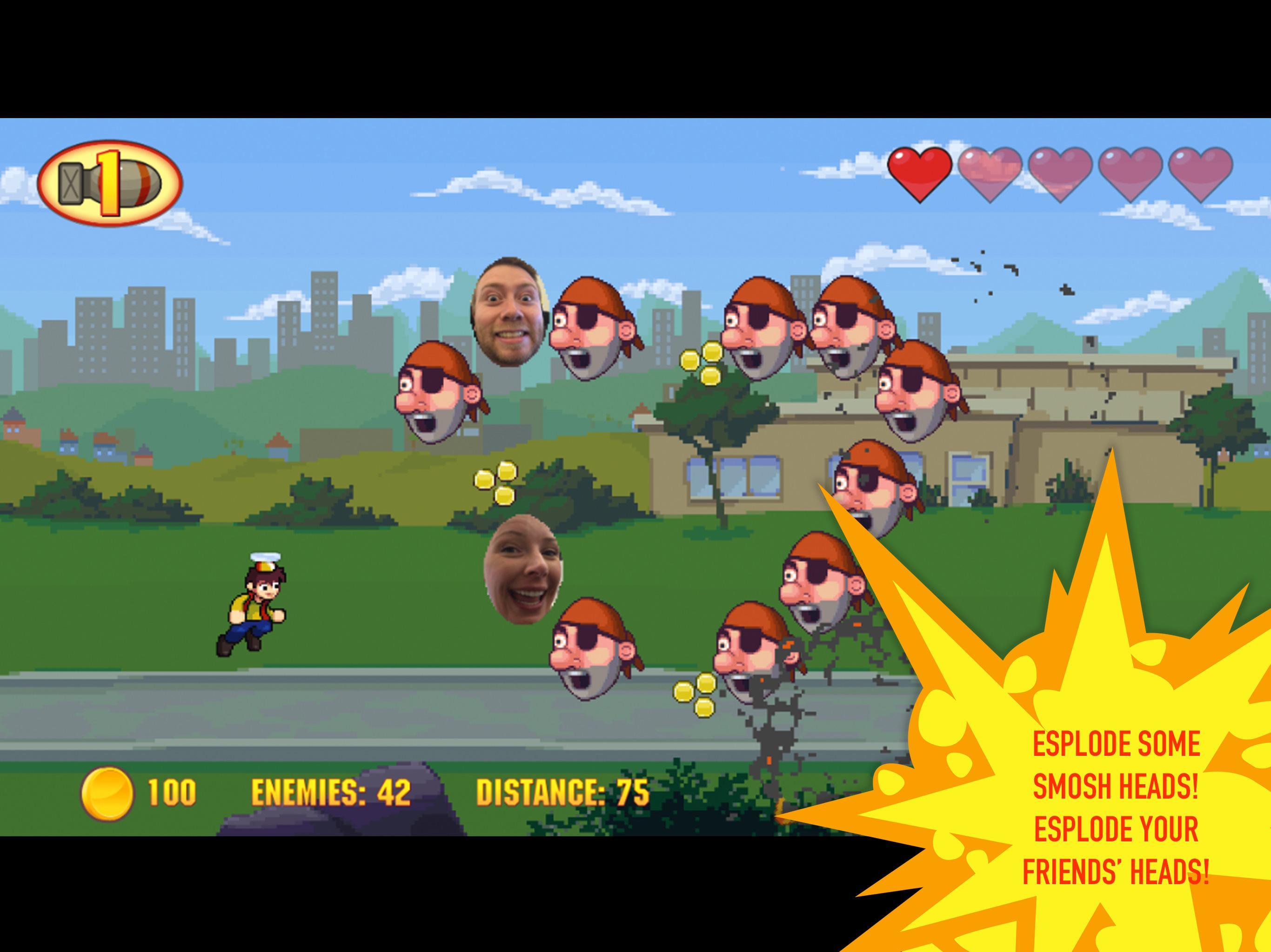 Smosh Super Head Esploder X Game Screenshot