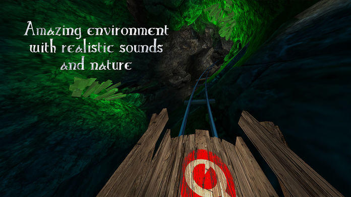 Screenshot of VR Roller Coaster - CaveDepths