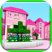 Pink dollhouse games map for MCPE roblox ed.