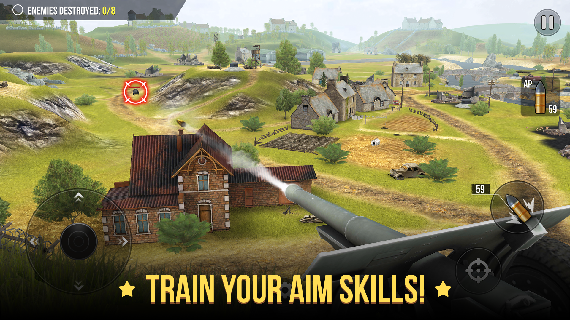 World of Artillery: Cannon War ภาพหน้าจอเกม