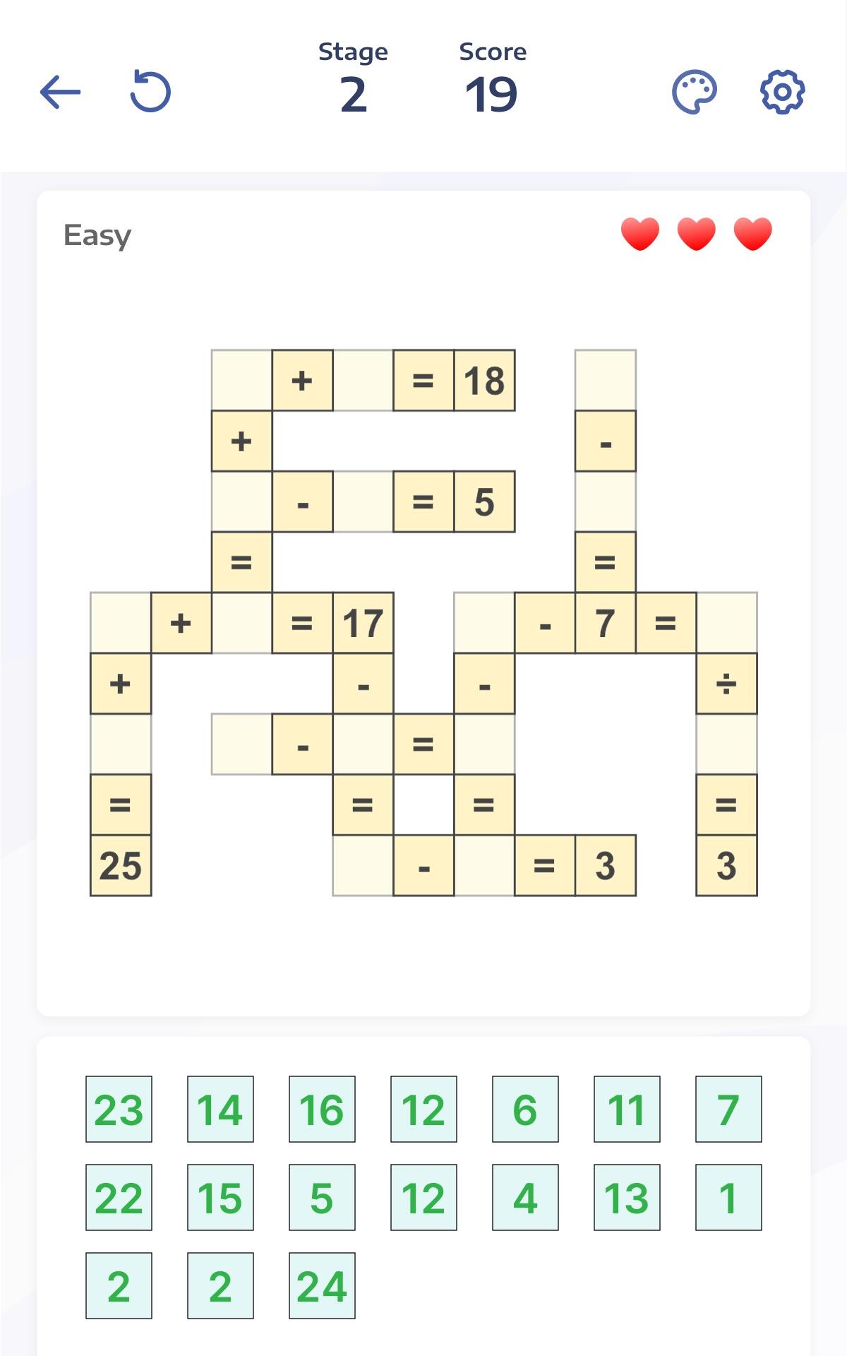 Crossmath - Math Puzzle Games screenshot game