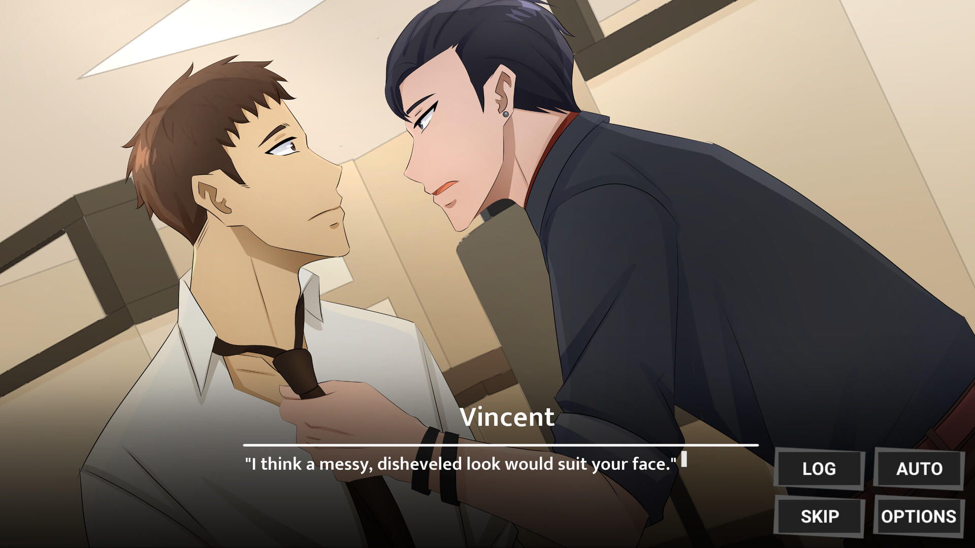 Screenshot 1 of My Douchey Boss May Gentle Twin Brother?! - BL Visual Novel 