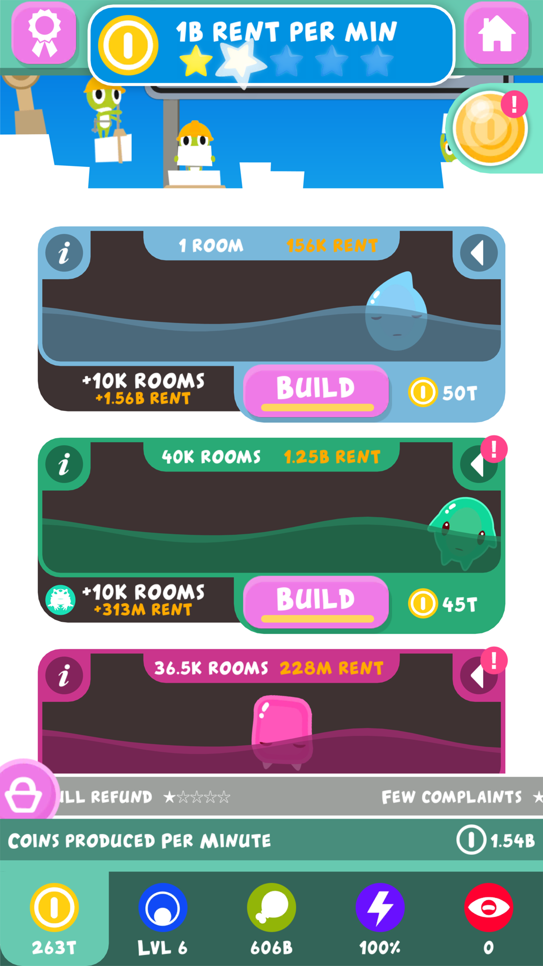Hotel Slime - Clicker Game Game Screenshot